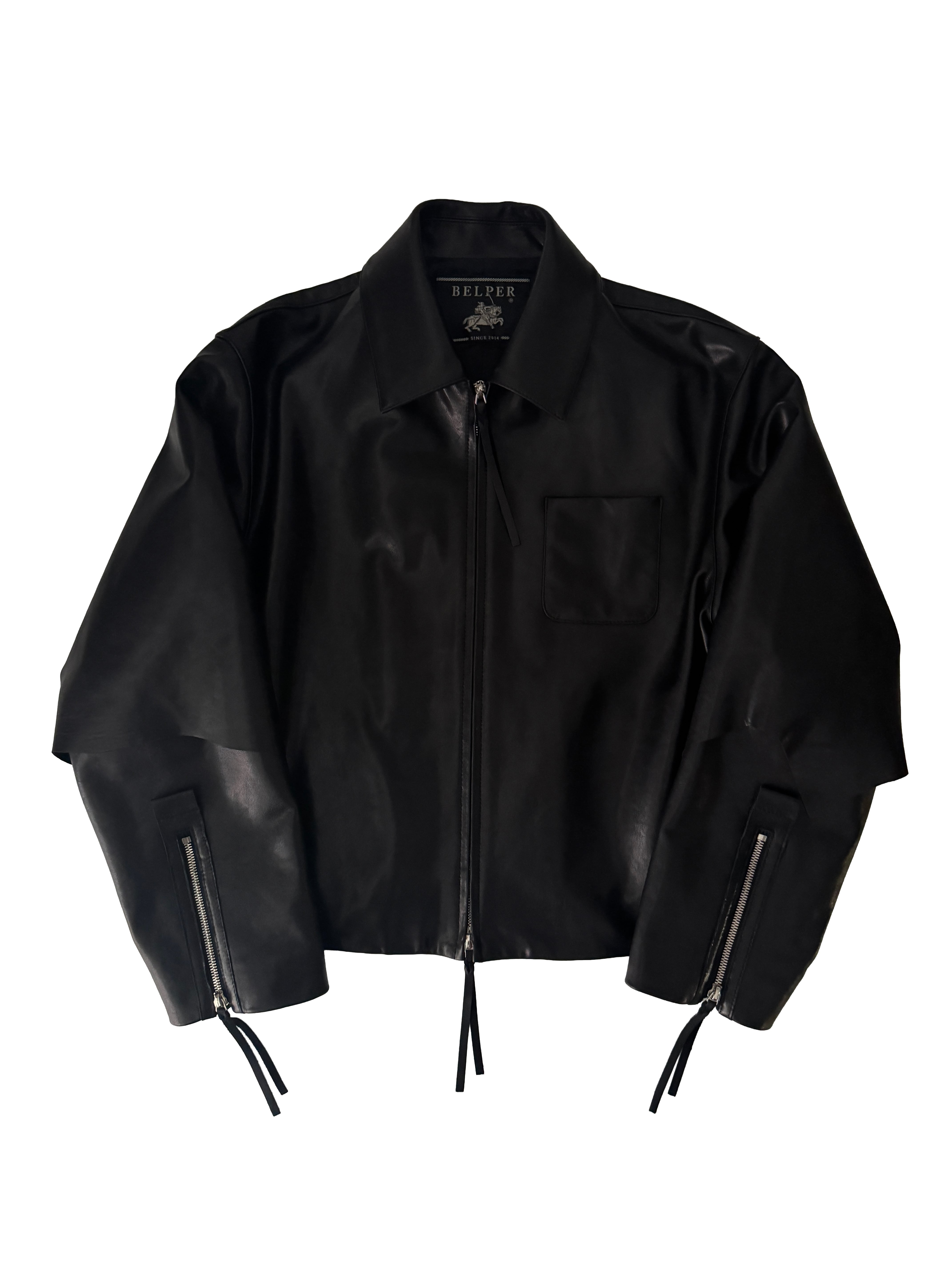 【 BELPER 】27SS PER ODER " LAMB LEATHER JACKET"(デポジット30%表記)