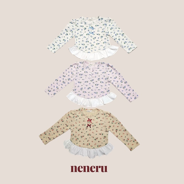 【取寄】neneru|sophia tee|ソフィアTシャツ|12M-XL|kids|26 autumn