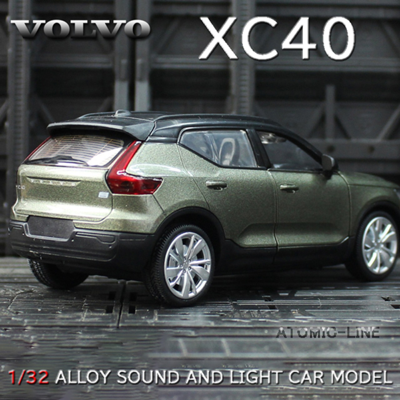 VOLVO ボルボ XC40 1/32 ミニカー全3色 ライト点灯 エンジンサウンド 合金モデル 模型 ジオラマ