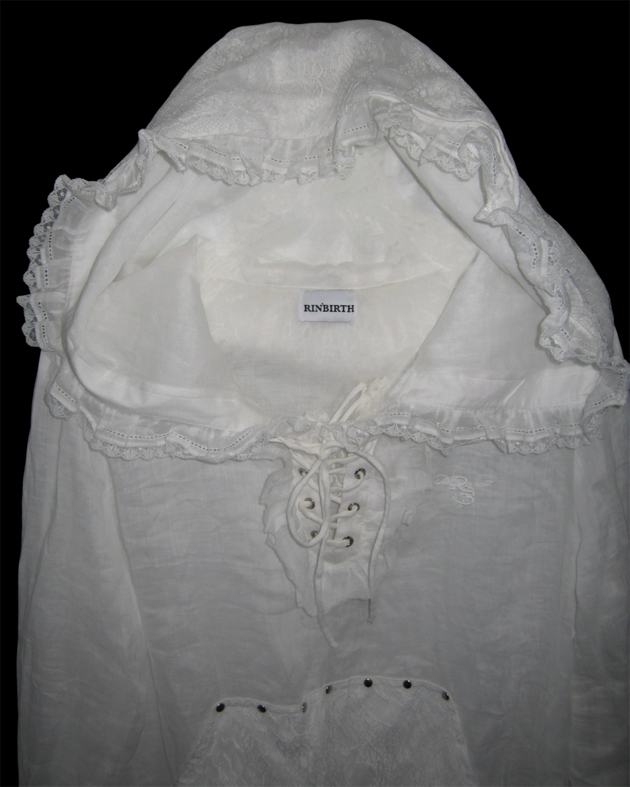 【RINBIRTH】Veil Hoodie Dress 40023