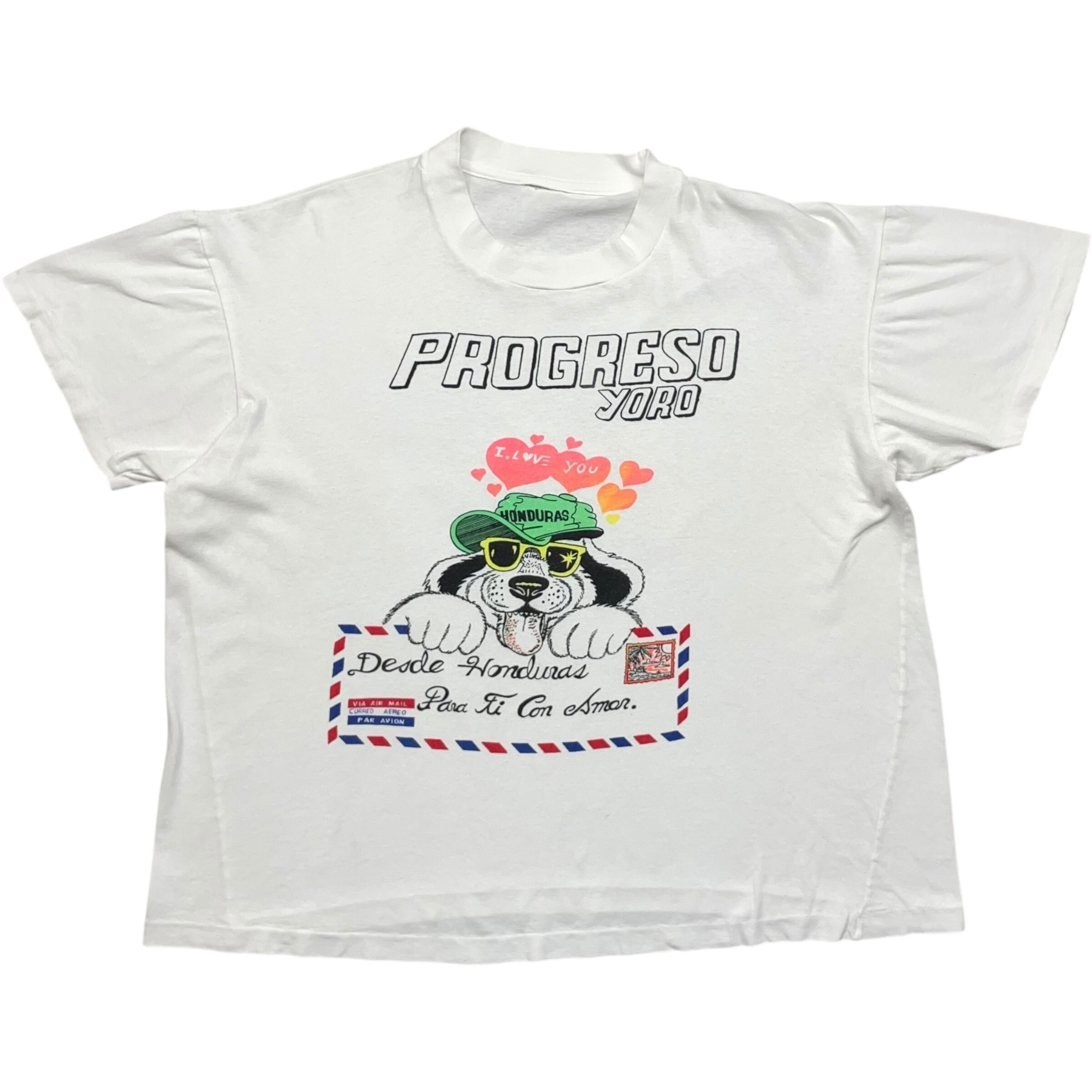 《L》 unknown Tシャツ アニマルプリント シングルステッチ ホワイト 90年代 vintage no.8332