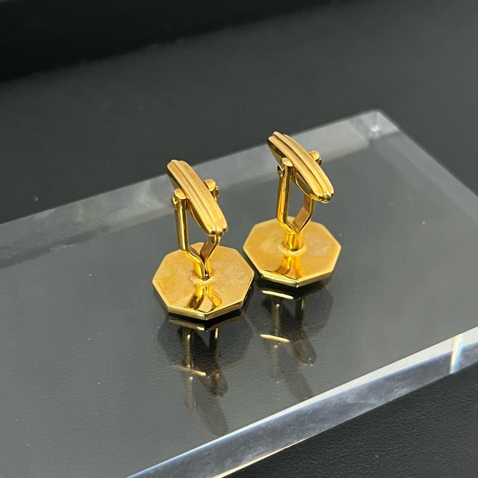 dunhill】ダンヒル 箱付き カフス＆タイピンセット ゴールド メンズ