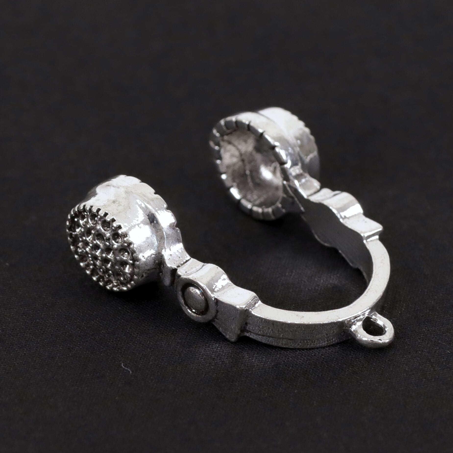 ヘッドフォン パーツ 金属 シルバー 02000217 チャーム ハンドメイド