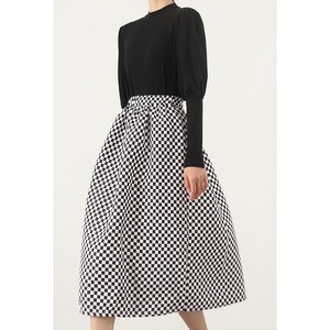 ブロックチェックAラインスカート SU746