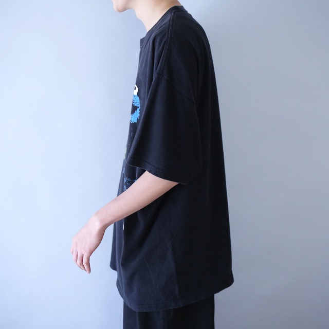 "セサミストリート" street fashion good printed tee