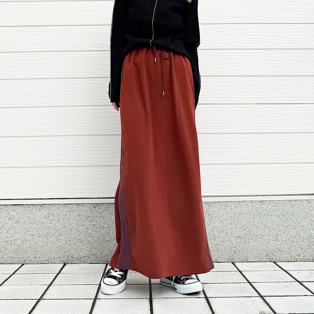 ジョーゼットサイドラインスカート | Q♡