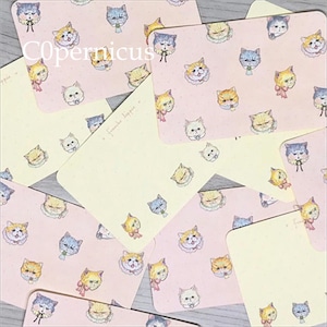 メッセージカード10枚入り /0326-1 浜松雑貨屋 C0pernicus ネコ雑貨