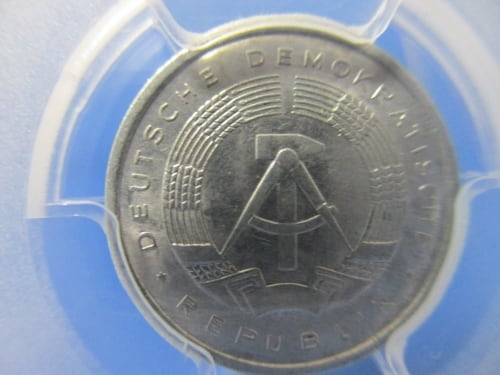 ドイツ 1ペニヒ硬貨☆1980年／未使用／アンティークコイン／PCGS MS62