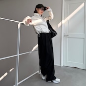 Wジップスウェットショート丈BZ/杢グレー