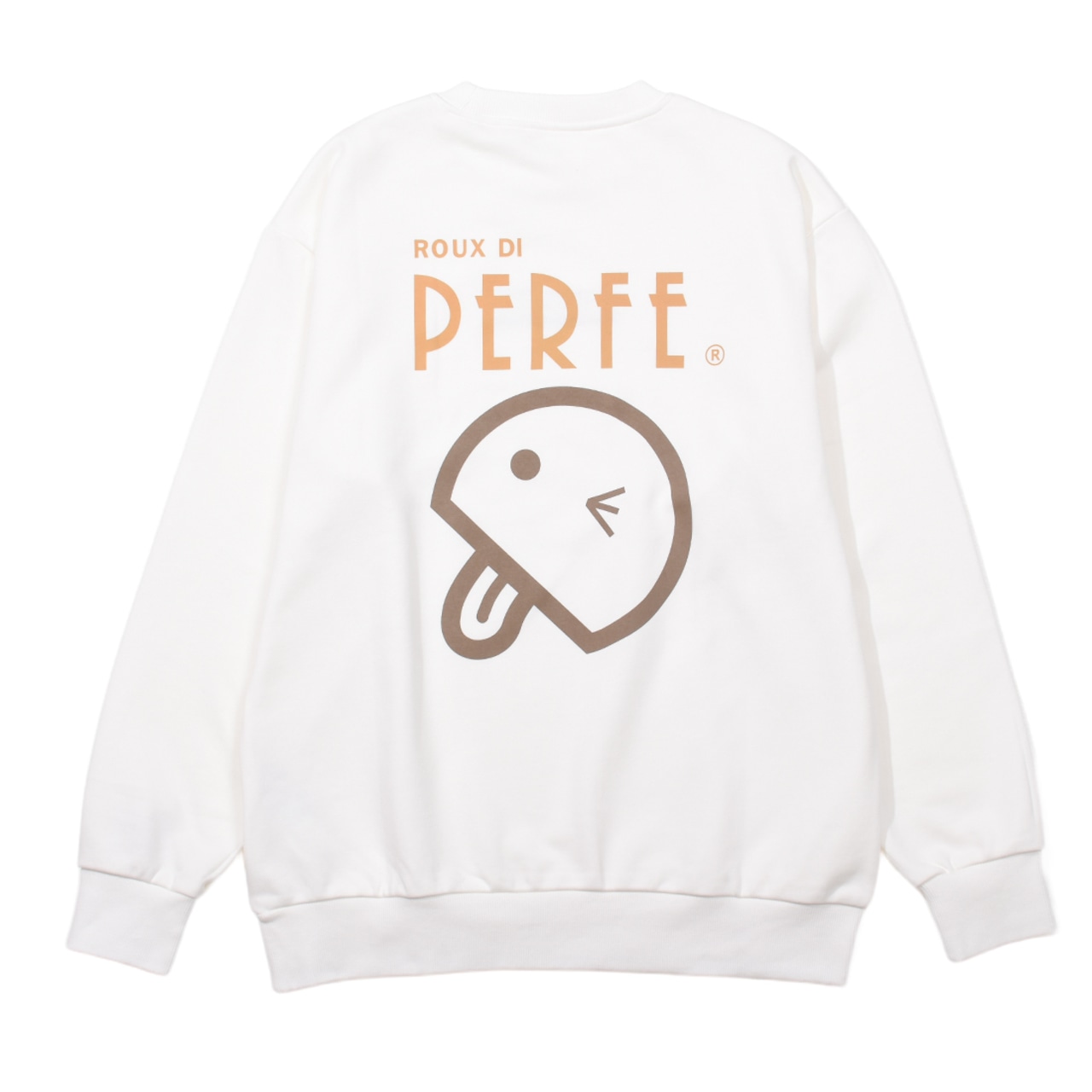 ロゴ刺繍×ベーマークプリントトレーナー