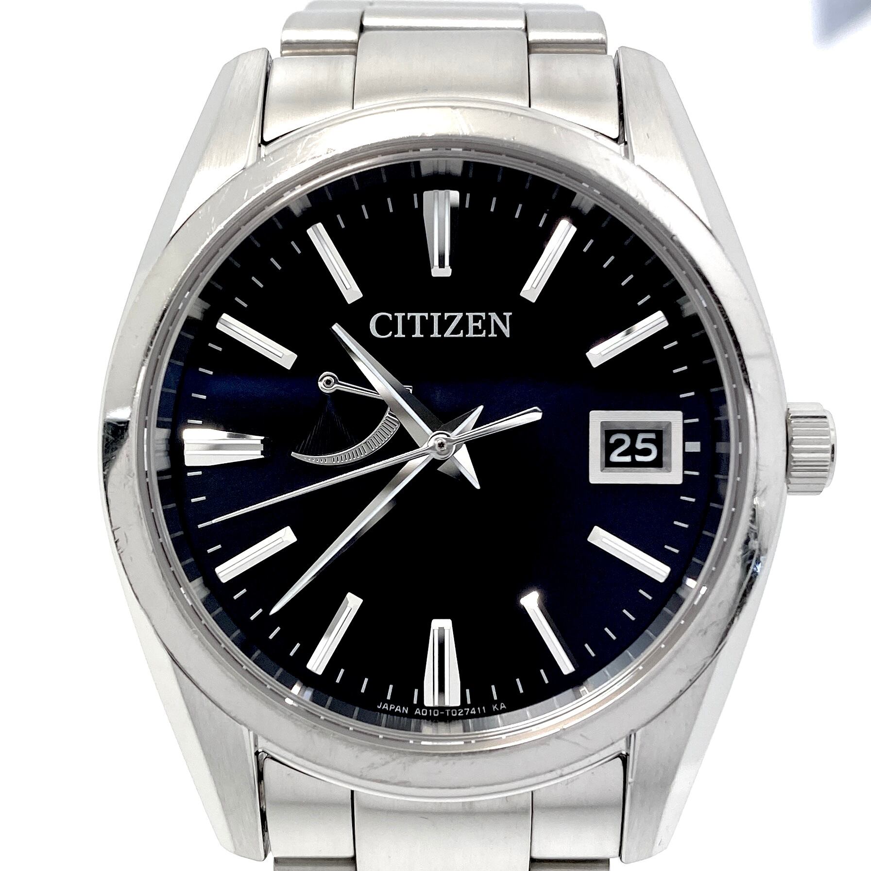 CITIZEN Eco Drive ジャンク 腕トケイ 黒 黒ん坊 中古】CITIZEN 腕時計