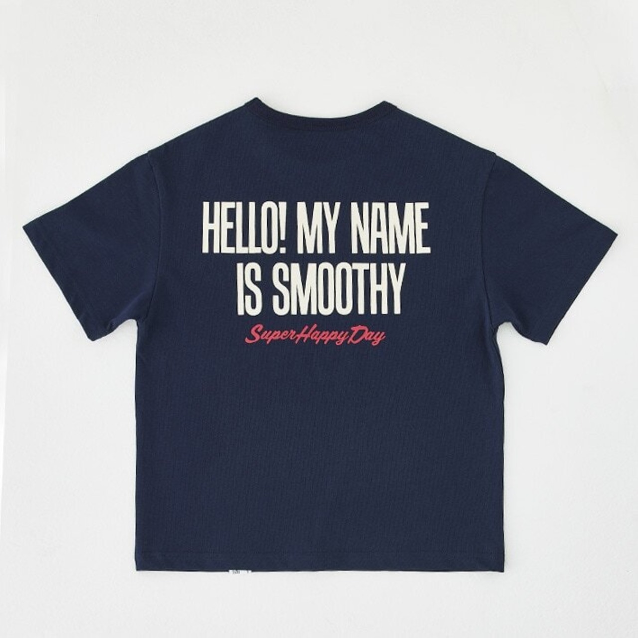 Smoothy Hello Code SMOOTHY HELLO MY NAME IS Tee NAVY | futabangsk