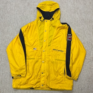 POLO SPORT NYLON MOUNTAIN PARKA YELLOW 1990'S OLD