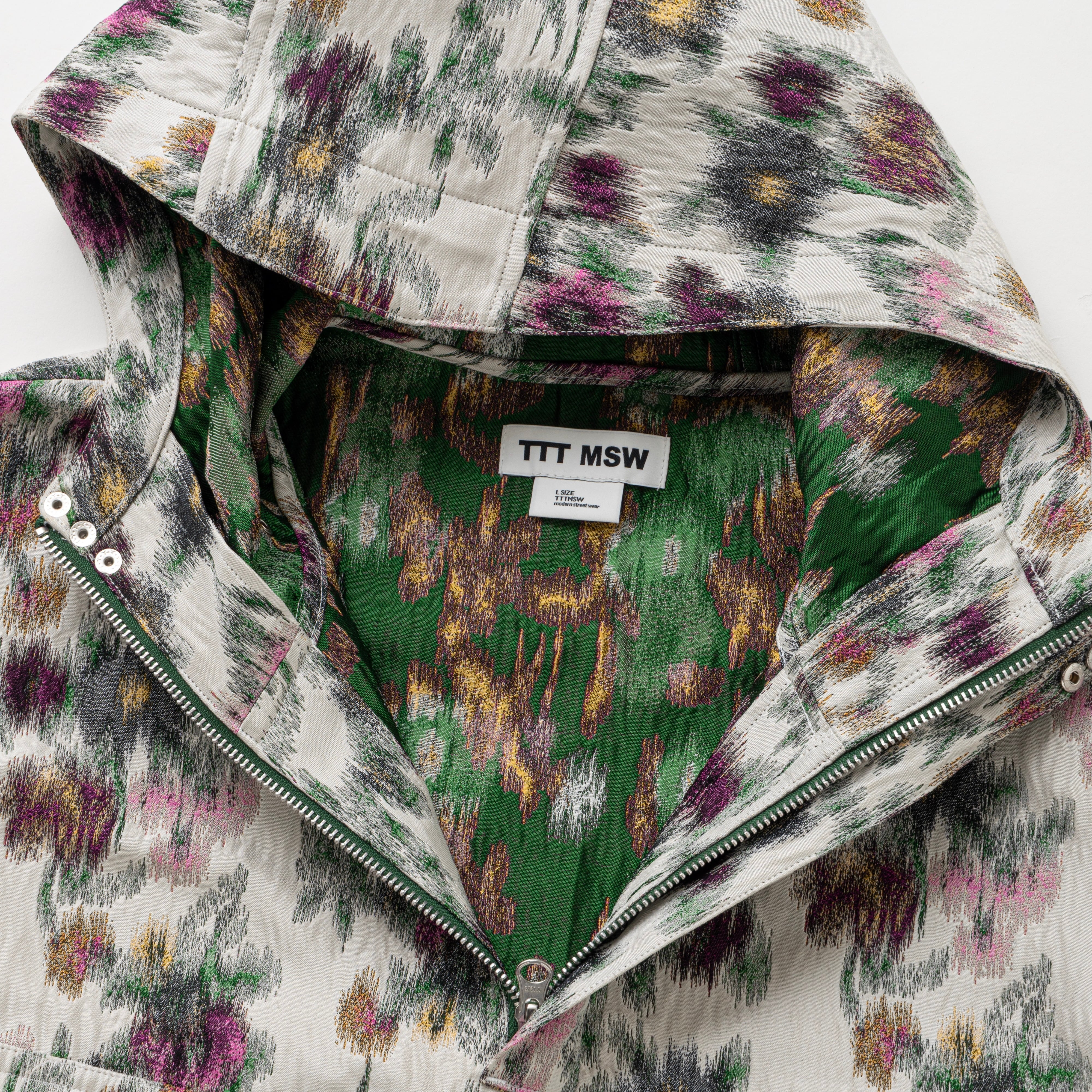Flower jacquard anorak hoodie（WHITE） | TTTMSW