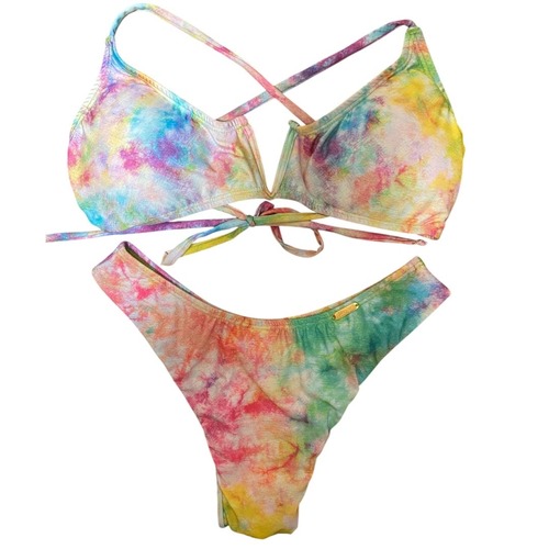 ブラジリアンビキニ トロピカル水彩柄