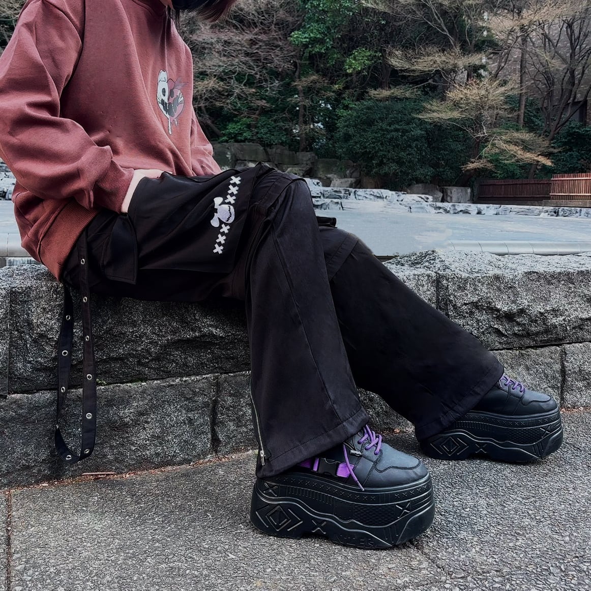 6POCKET BLACK 3WAY CARGO PANTS | NIER CLOTHING