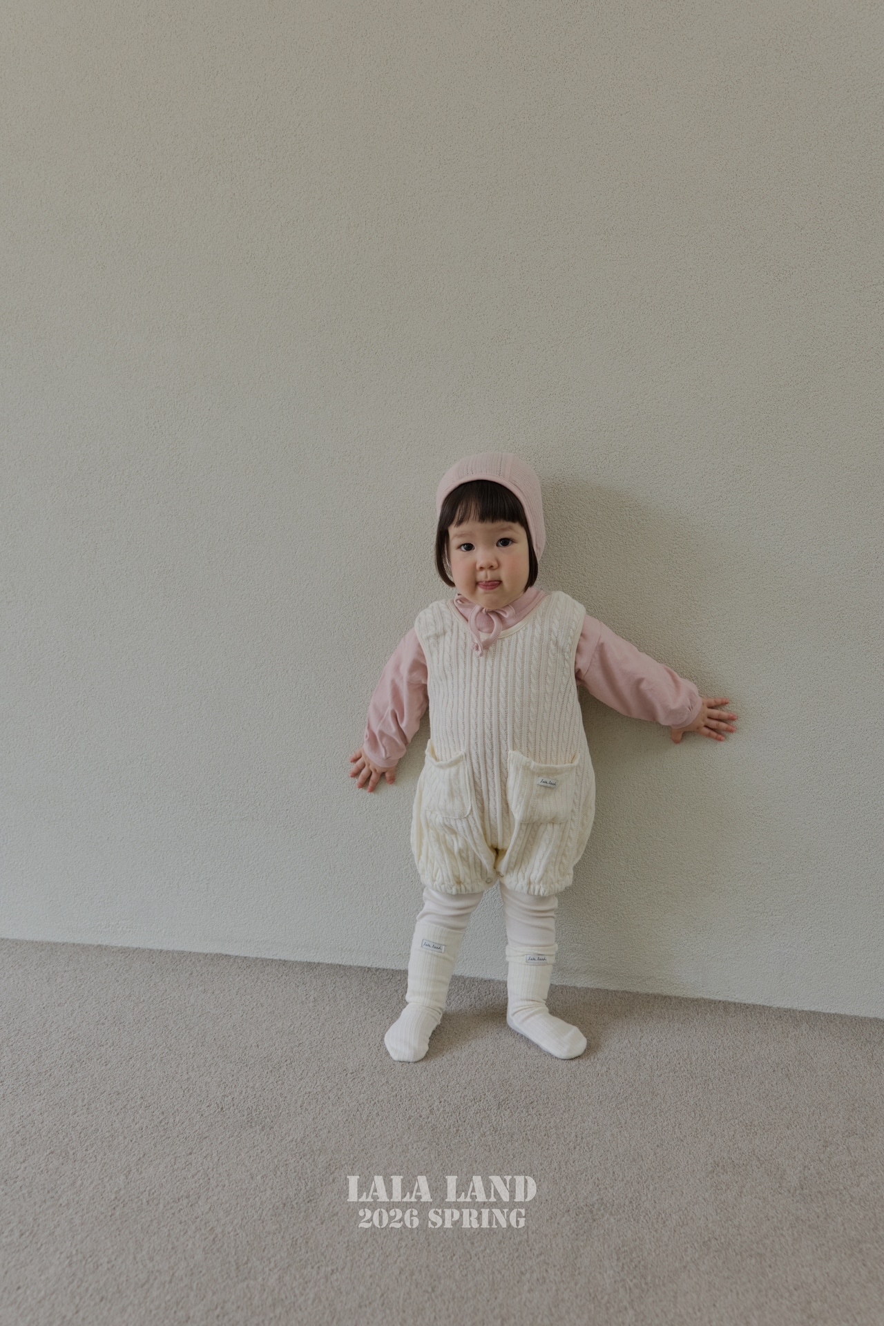 LALALAND 26/SS (Baby)Knit overalls