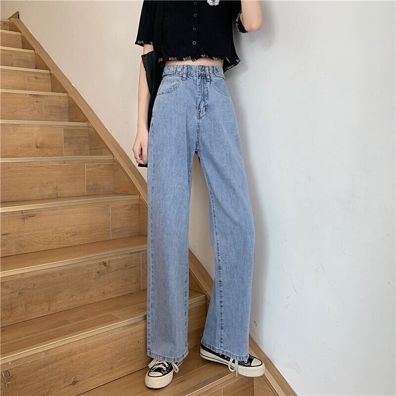 ジーンズ サマー薄手ルーズパンツ ハイウェスト 夏物 YY-ファッション87898481904