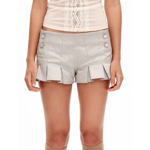 [9266studio] gray pleated double-breasted pants