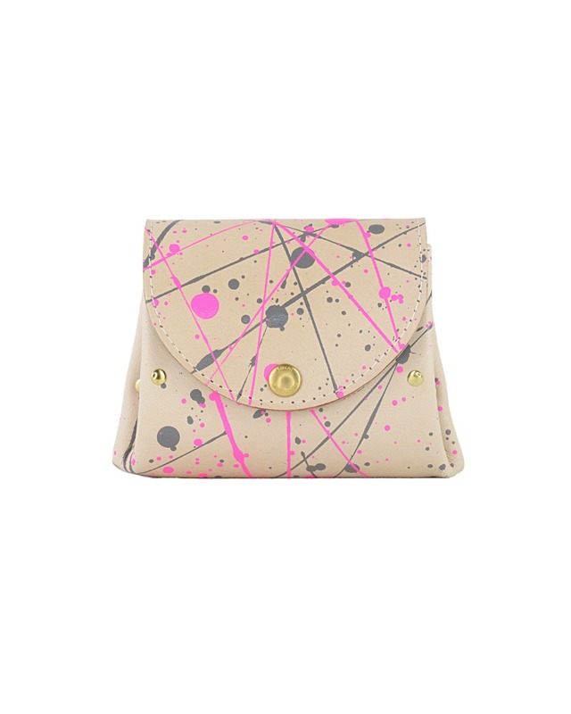 アコーディオンウォレットver.2｟スプラッシュ/ピンク×グレー｠