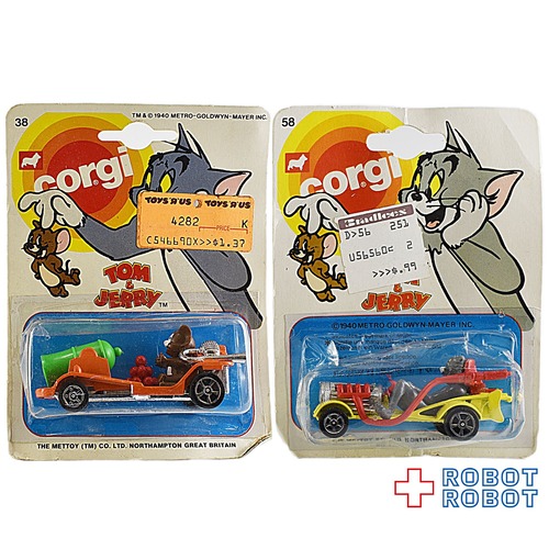 Corgi トム＆ジェリー ミニカー ２台セット カードダメージ