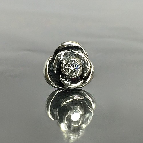 ROSE STUD with DIAMOND / ローズピアス・ダイヤモンド