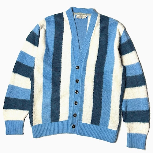 Vintage 60's Striped Knit Cardigan
