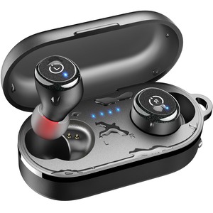 【特価処分】イヤホン bluetooth ワイヤレスイヤホン 中低音域 暖色系音質 AI 通話時 ノイズキャンセリング 快適装着 カスタムEQ「寒色系に変換可能」 専用アプリ対応 AIチャット/音声通訳会議記録/カスタムタッチ操作 IPX8防水 軽量 最大約55時間の再生 ぶるーとゅーす イヤフォン bluetooth 5.3 自動ペアリング USB-C 急速充電 ブランド：TOZO（型番：T10）ブラック