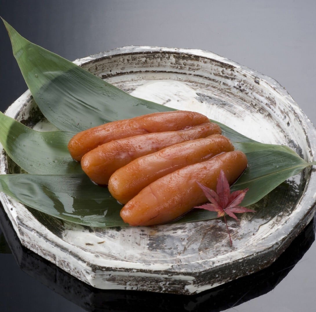 【ご贈答に・送料無料】福岡の料亭 観山荘の生粋めんたいこギフトセット（本味190g+柚子風味190g）日本料理の技とこだわりで美味しく仕上がりました。