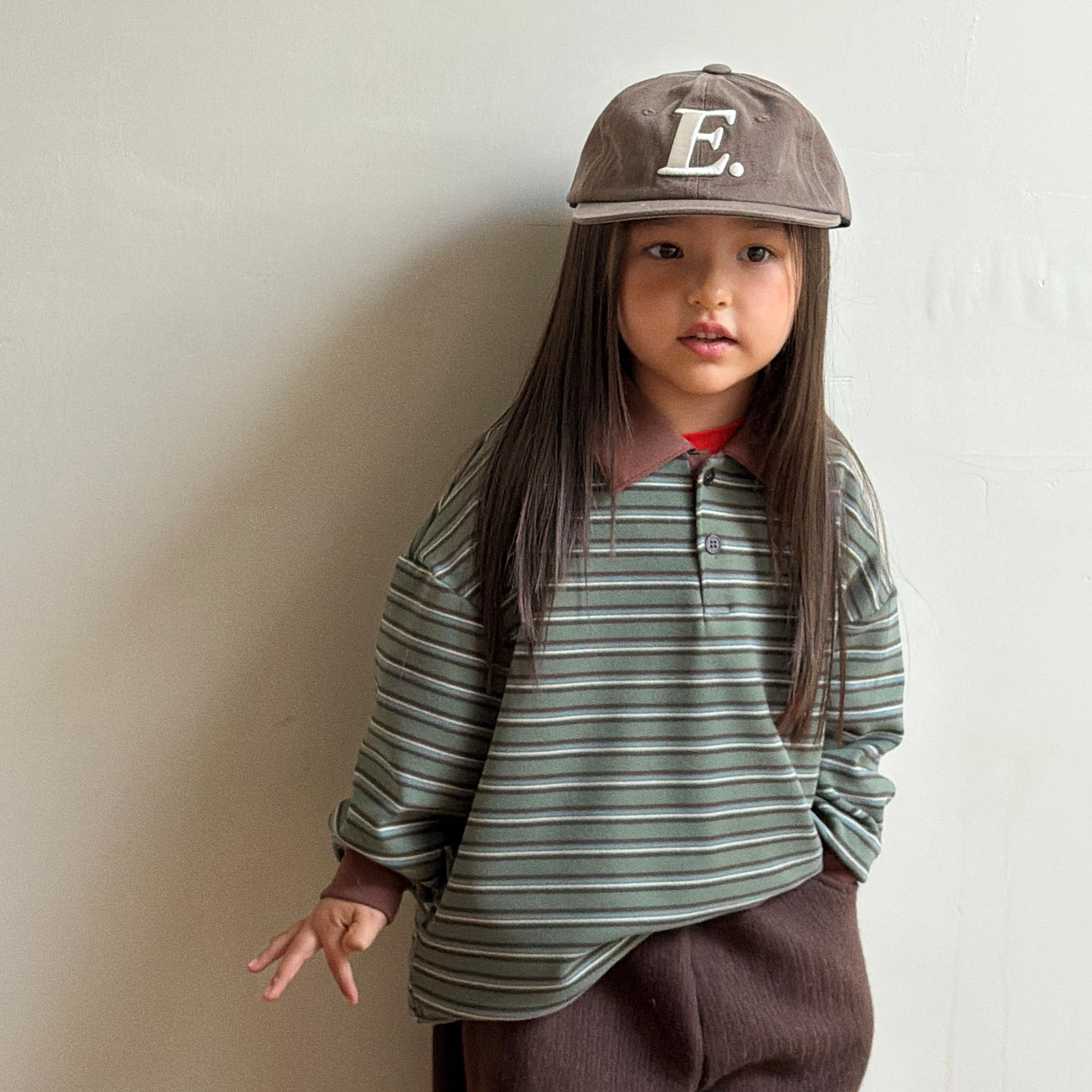 【2点送料無料】«予約»«ジュニアサイズあり»«elly molly» ボーダーポロシャツ 2colors
