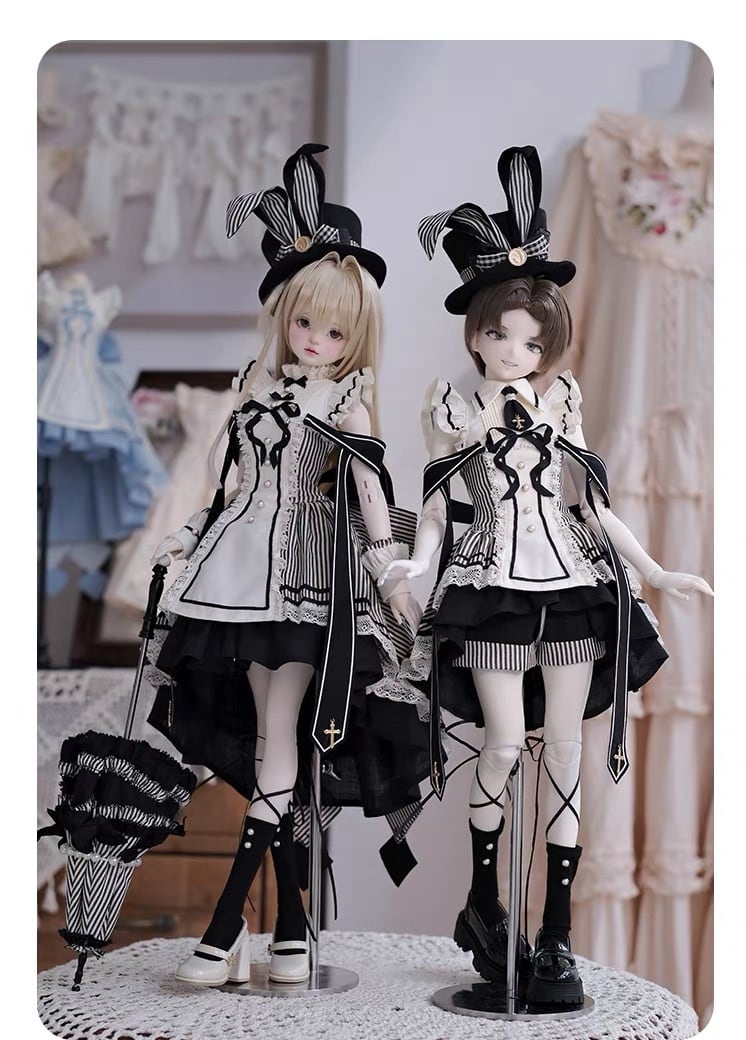 WY192　BJD　1/3　ドール 衣装 洋服　メイド服　ハンドメイド