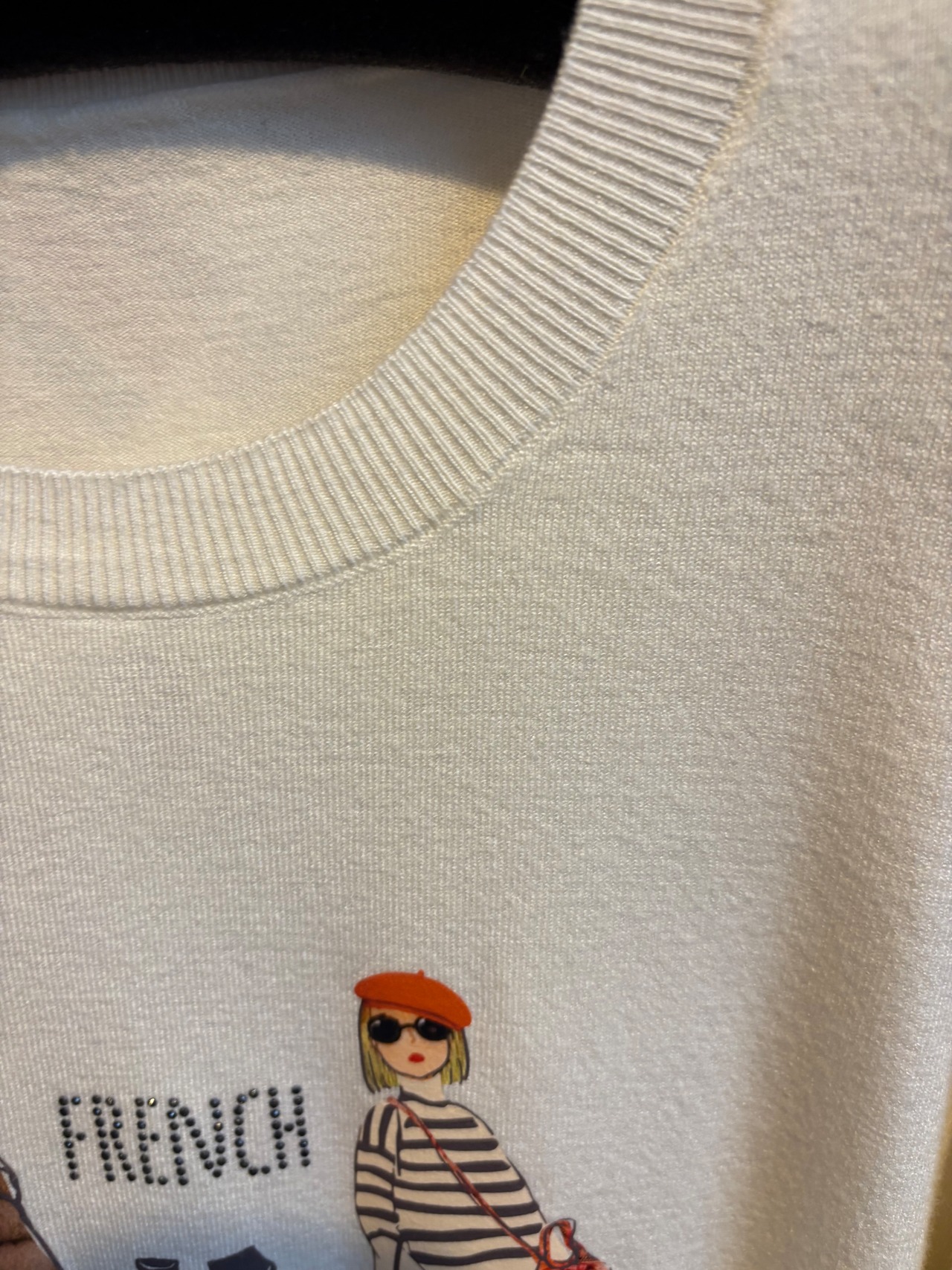 ラドアッシュ　文字柄ニット　53-3950