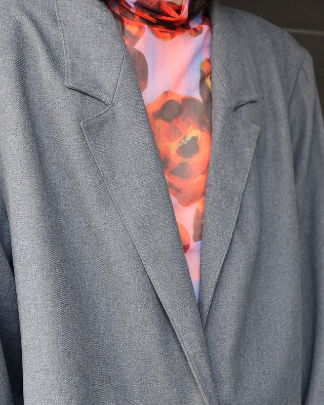 Grey single tailored jacket