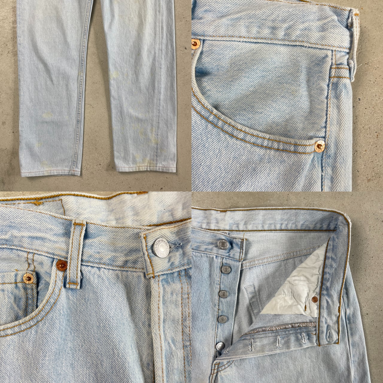 90年代 フランス製 Levi's ユーロリーバイス 501 ストレートデニム