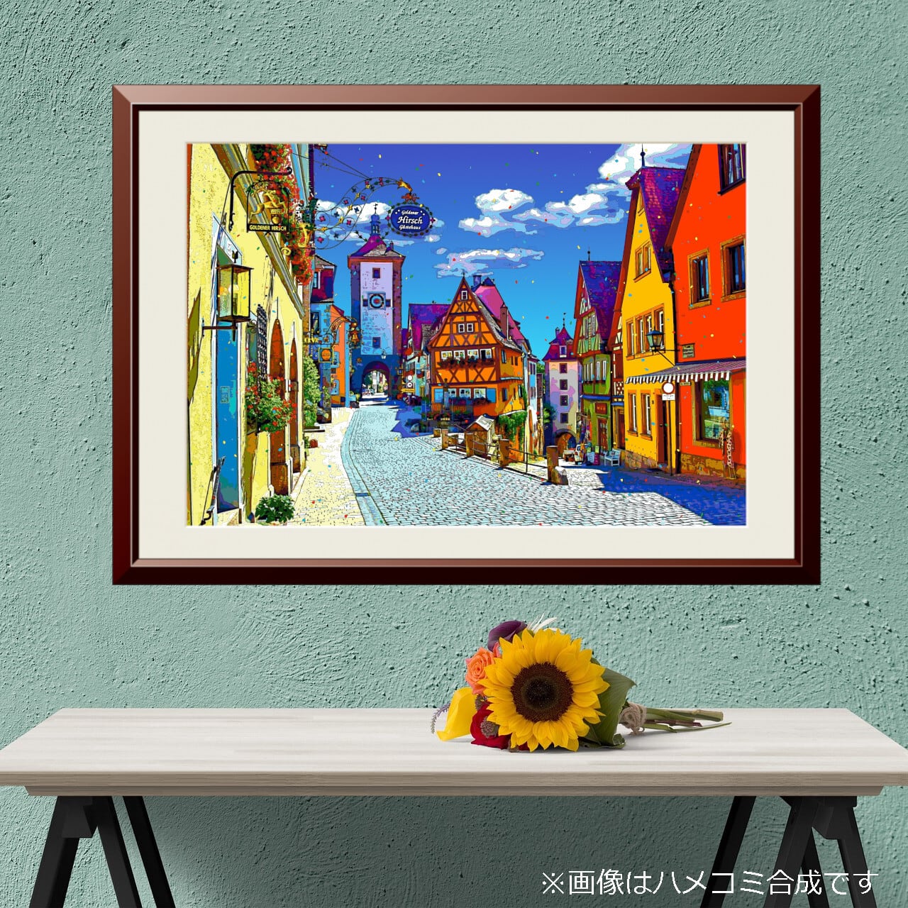 アートポスター】ドイツ ローテンブルクのプレーンライン（作品No.650