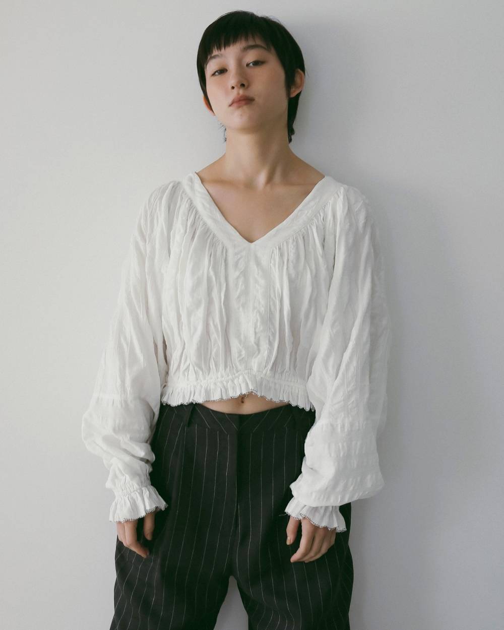 anuke 】Gather Volume Blouse | valance 福井｜レディース セレクト
