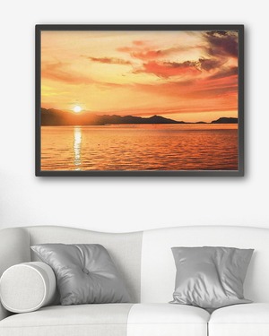 アートポスター /  Ocean sunset  eb158