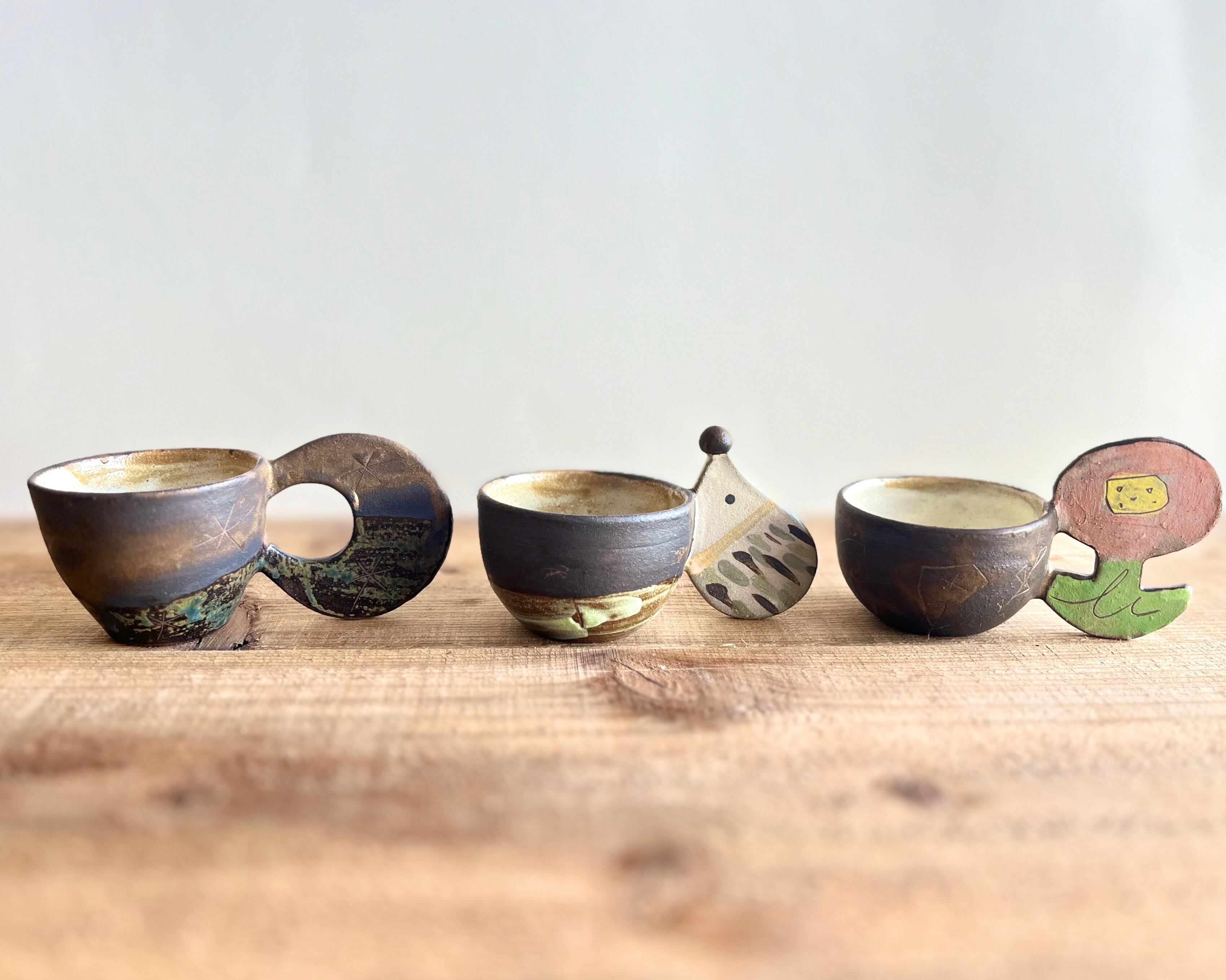 土の種 マグカップ やちむん マグカップ｜三毛ネコ｜陶器｜土の種