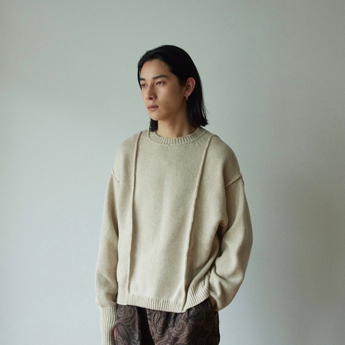 superNova. / Moebius knit sweater (Natural)