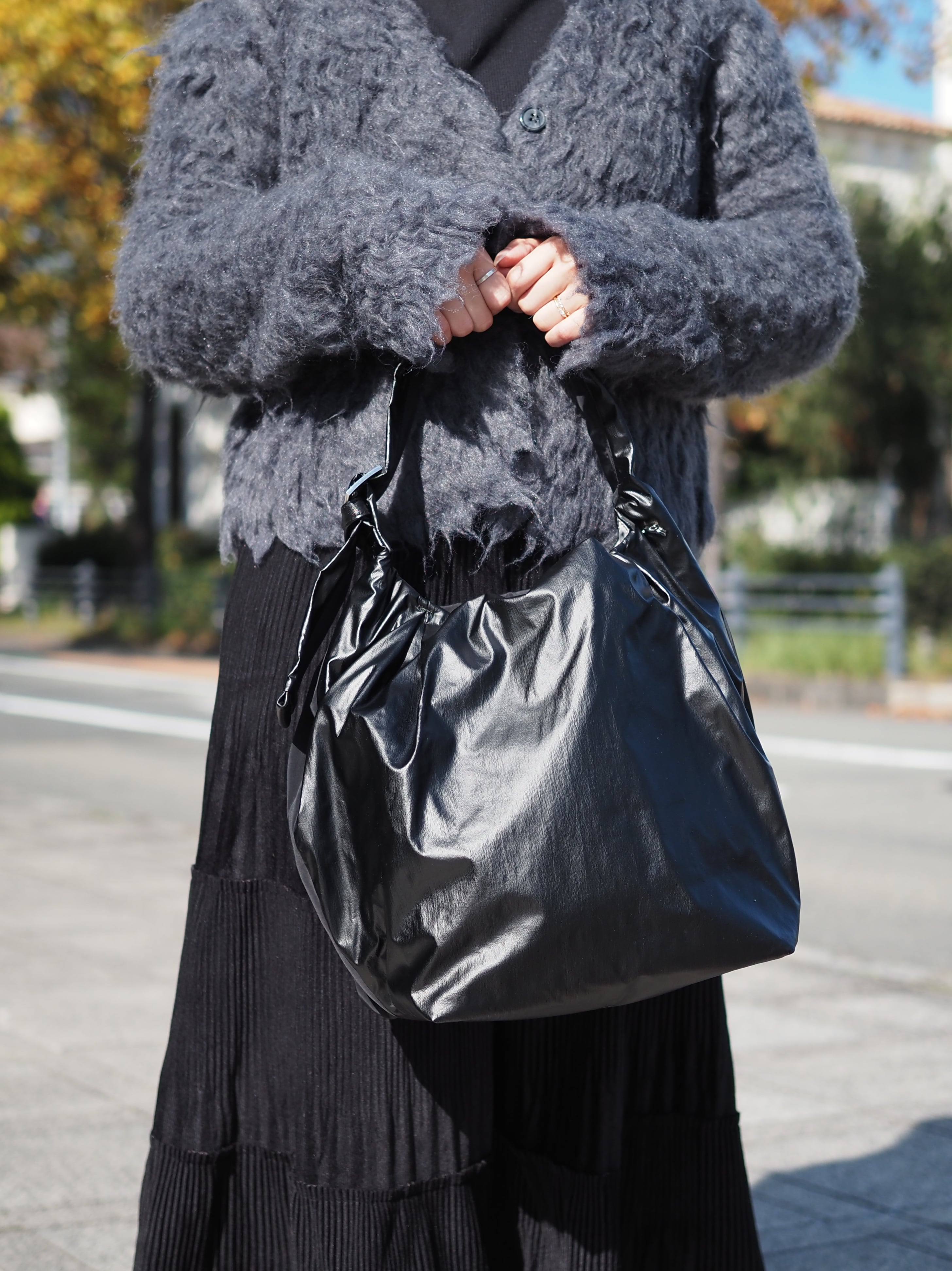 【未使用級】OSAM ナイロン レザー トートバッグ ブラック 大容量 A4 トートバッグ | OSAM ONLINE SHOP