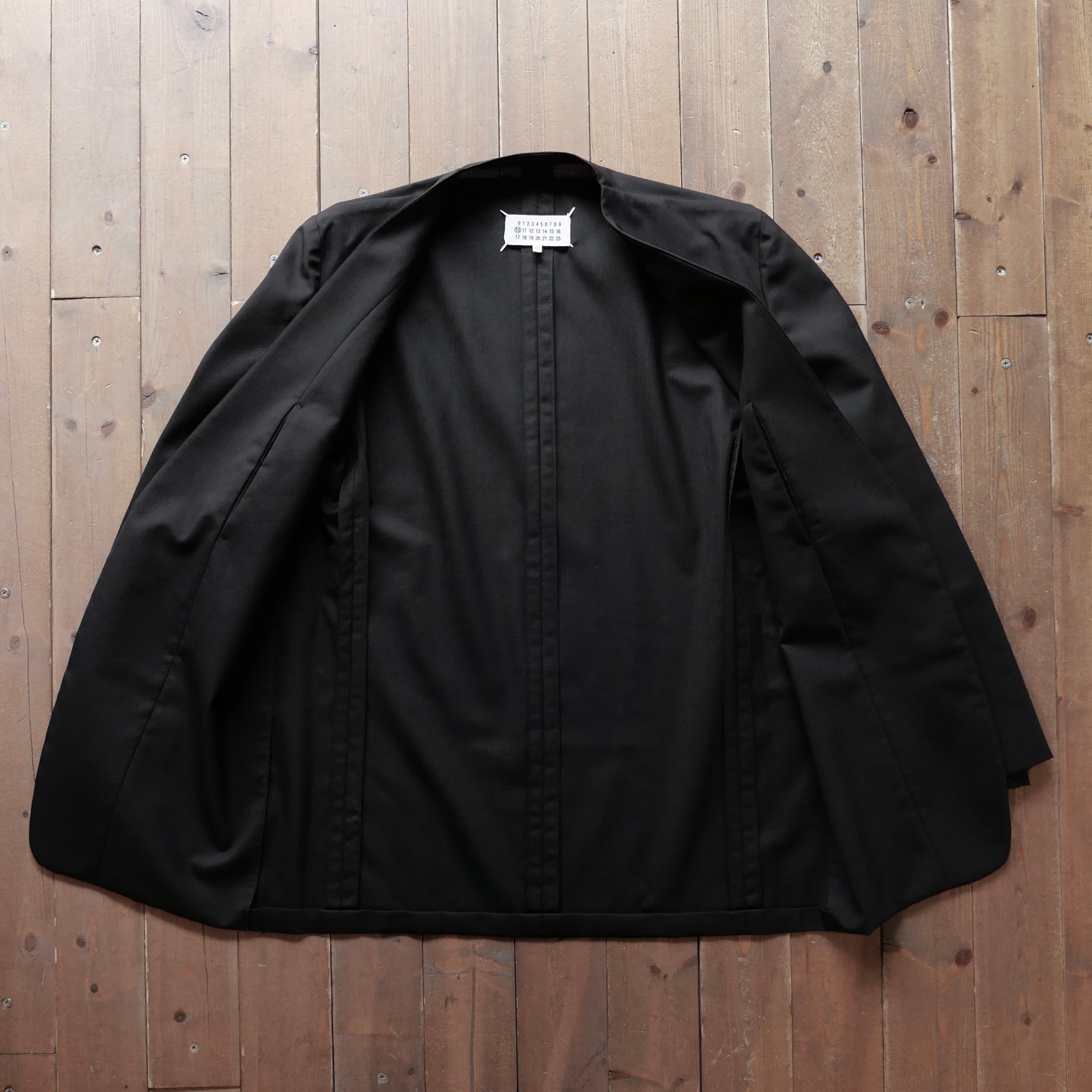 Maison Margiela 2018SS NO COLLAR WOOL JACKET | safarionline