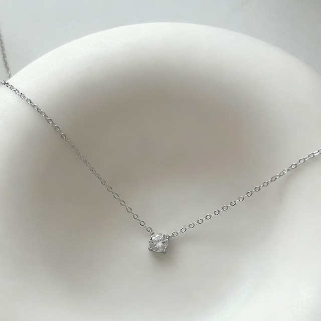 Milky光の一瞬ジルコンネックレス