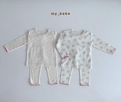 韓国子供服 / Mybebe / ジャンリブルームウェア / セットアップ*XS~XL*