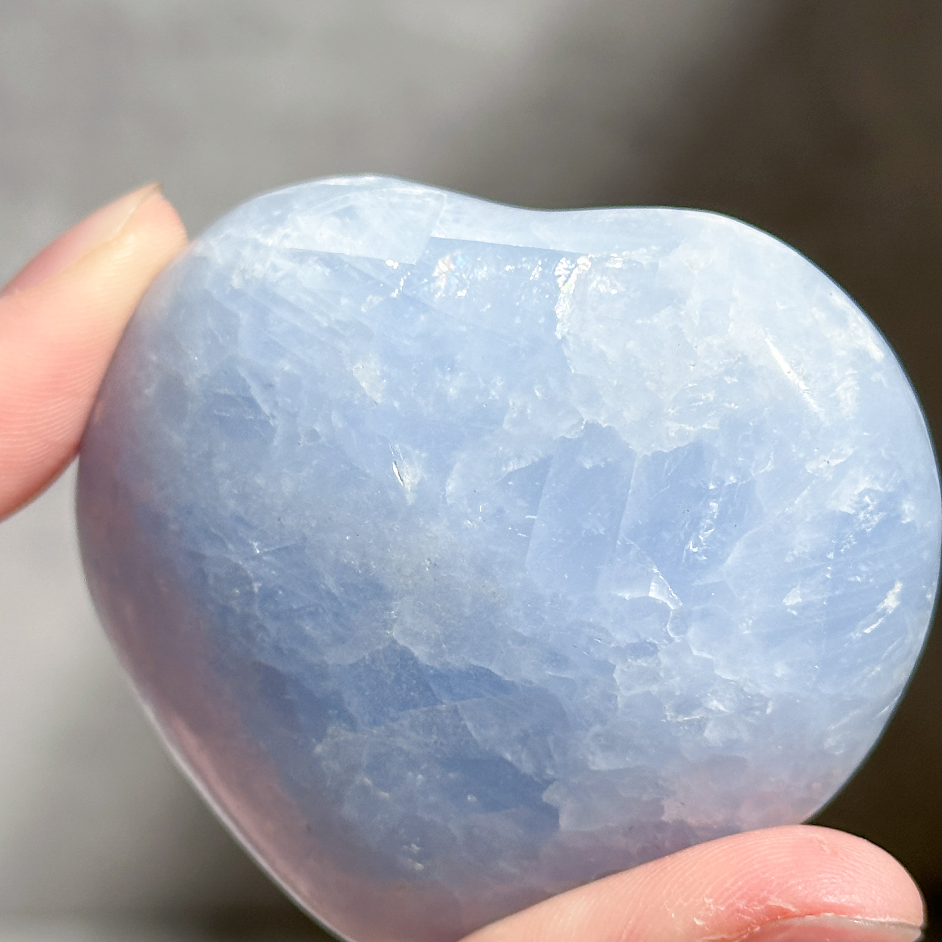 セレスタイト ハート22◇ Celestite ◇ 天然石・鉱物・パワーストーン