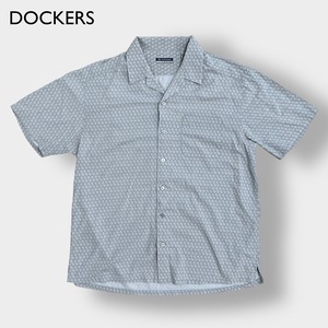 【DOCKERS】オープンカラー 半袖 シャツ 柄シャツ オールパターン 総柄 柄物 開襟 ドッカーズ US古着