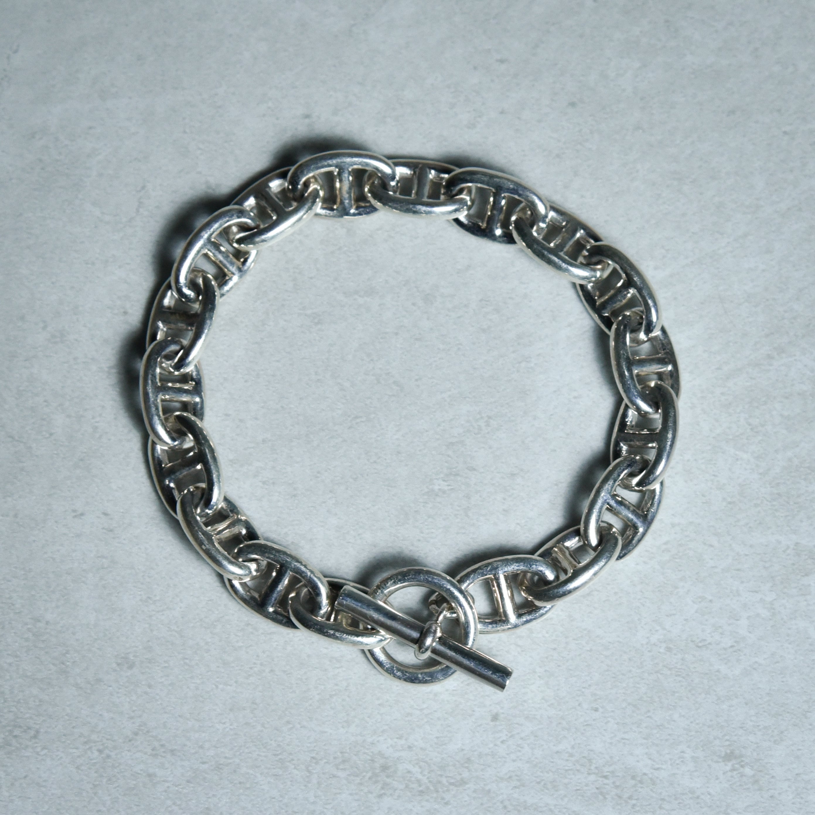 British Vintage Silver Anchor Chain Bracelet イギリス ヴィンテージ