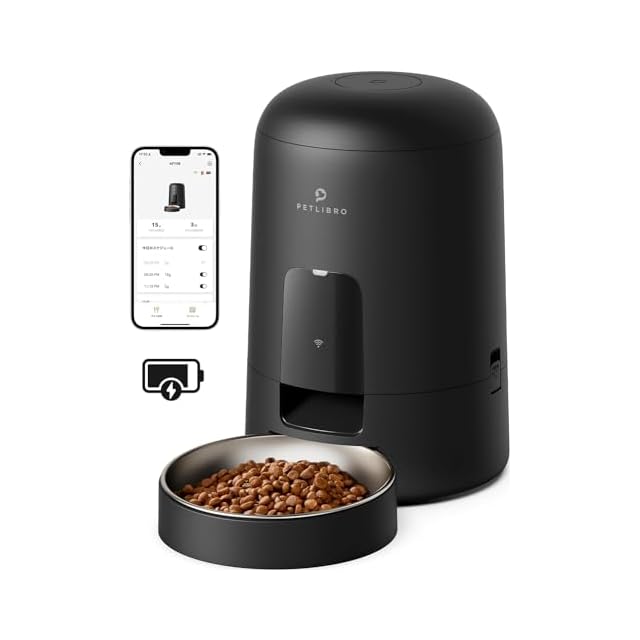 PETLIBRO AIR 自動給餌器 猫用 コードレス タイマー式 定時定量 自動餌