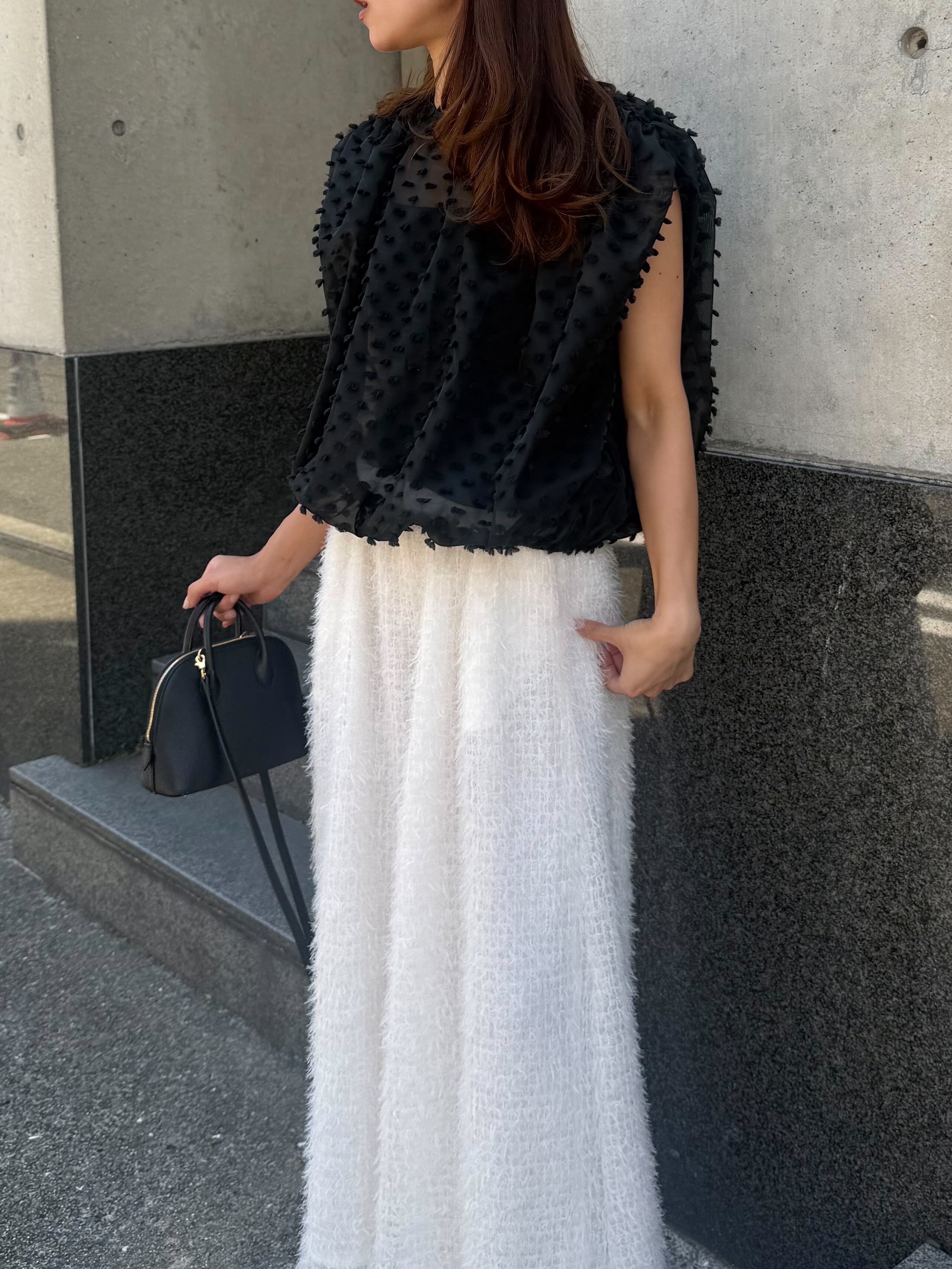 cotton candy blouse / black 7/2 21:00～ 再販(即納) | HYEON