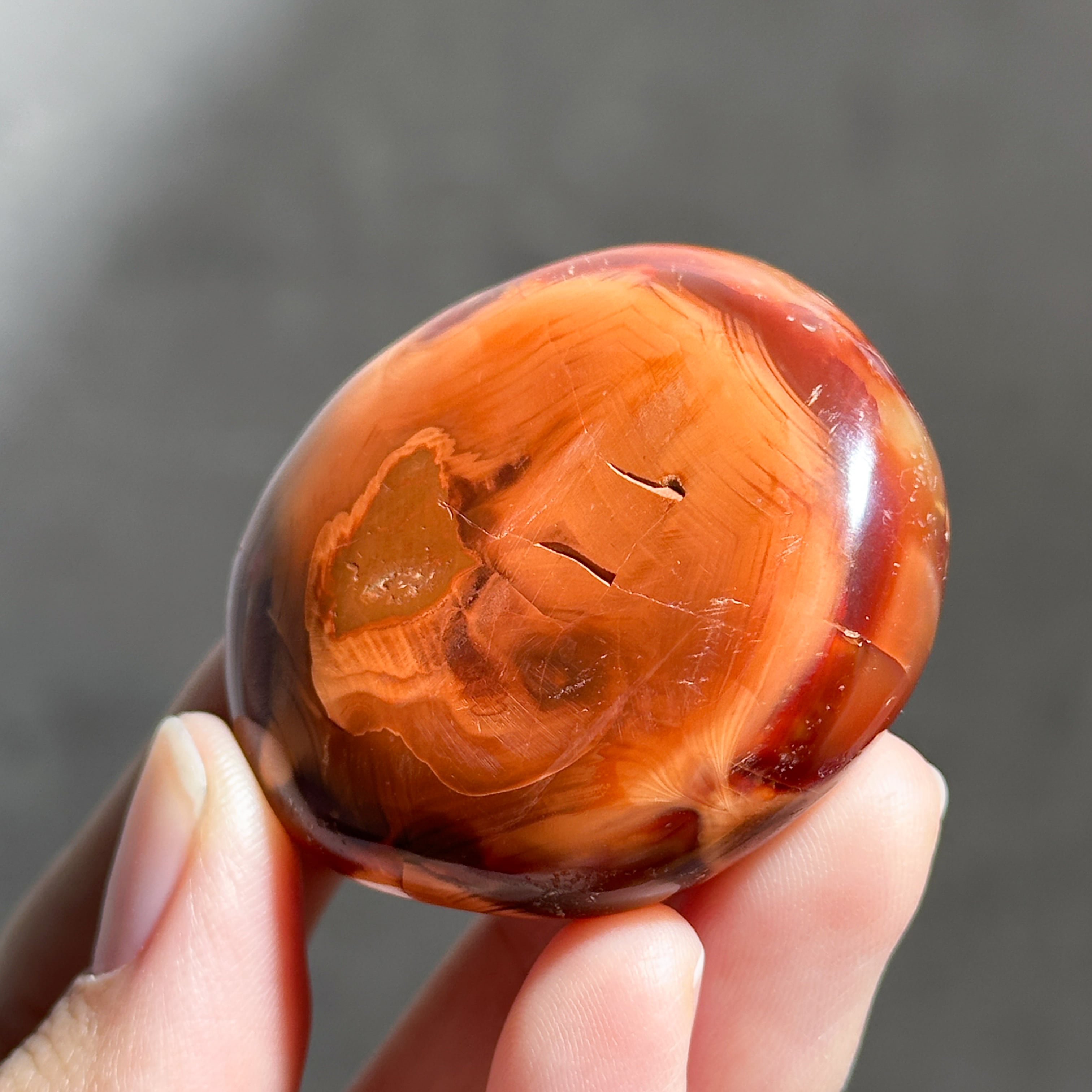 カーネリアン パーム 21♢ Carnelian ♢天然石・鉱物・パワーストーン