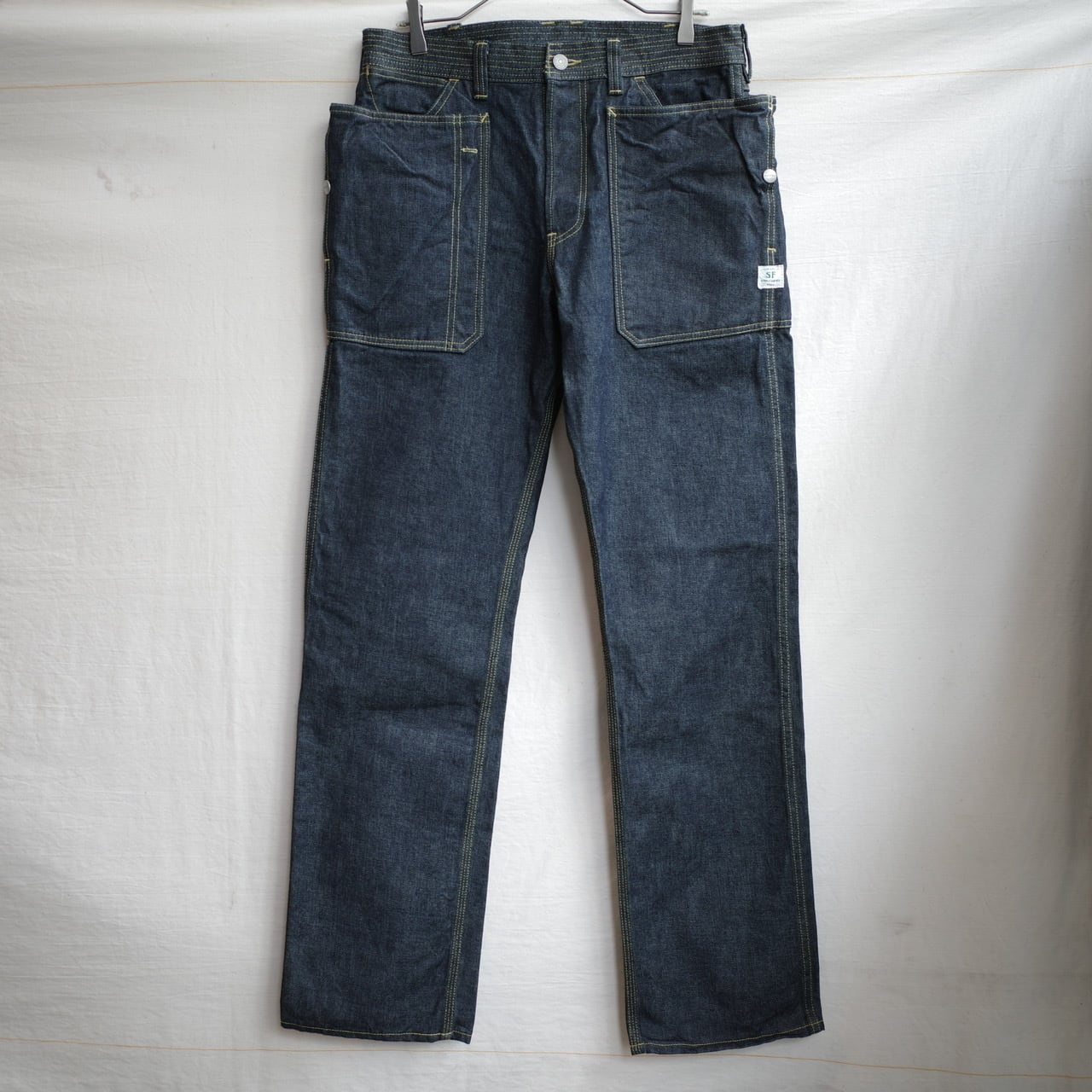 SASSAFRAS ササフラス デニム M SASSAFRAS(ササフラス) FALL LEAF GARDENER PANTS 13.5oz Denim